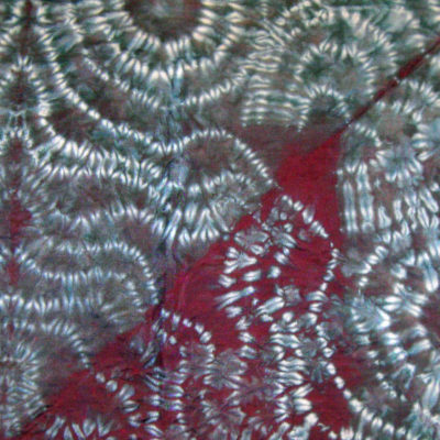 Detail of Mulberry Silk Shibori Scarf Pattern, by Maureen Jakubson