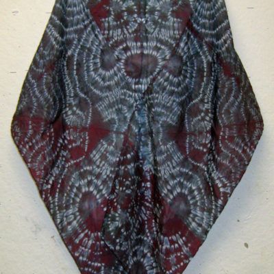 Smooth Mulberry Silk Shibori Scarf by Maureen Jakubson