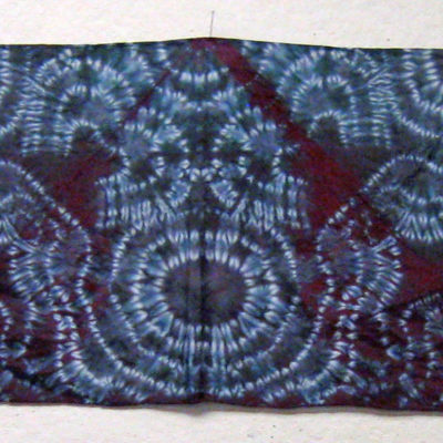Full Length of Mulberry Silk Shibori Scarf by Maureen Jakubson