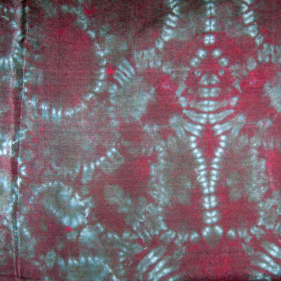 Detail of Smooth Mulberry Silk Shibori Scarf by Maureen Jakubson