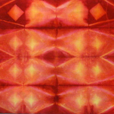 Orange Clamp Resist Shibori 