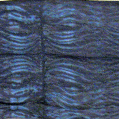 Blue-Black Interlocking Ovals Silk Shibori Scarf Full Length