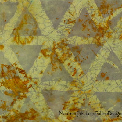Rust-Dyed Batik by Maureen Jakubson