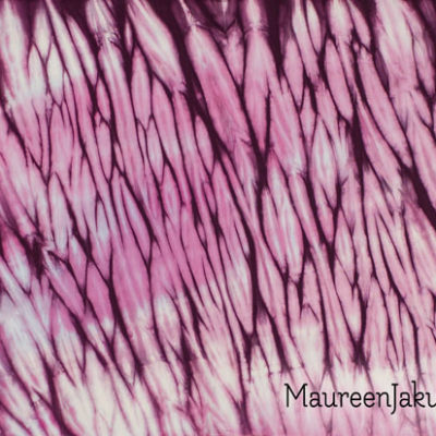 Purple Pole Wrap Shibori by Maureen Jakubson