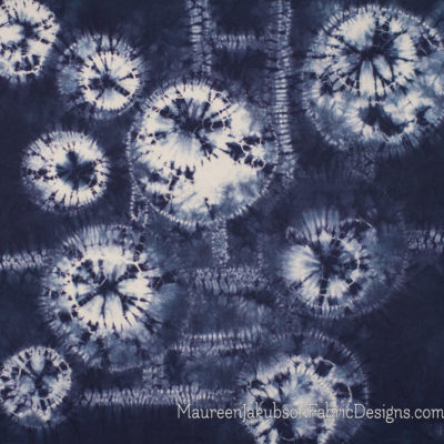 Circles Panel Shibori by Maureen Jakubson