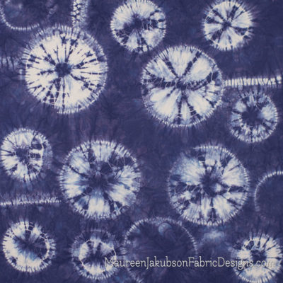 Circles Patterned Shibori by Maureen Jakubson